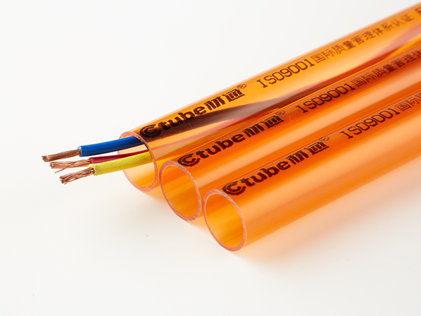 PVC透明红蓝线管 PVC透明红蓝线管