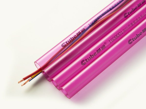 PVC透明线管(紫蓝) 材通PVC透明线管