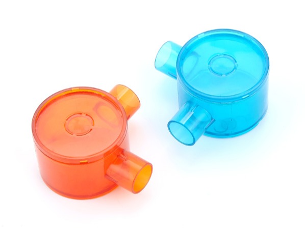 PVC红蓝透明圆通接线底盒 PVC红蓝透明圆通接线底盒